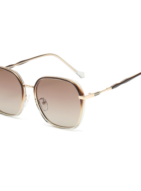 经典黑色偏光太阳镜女款防紫外线高级感显脸小墨镜防紫外线开车用