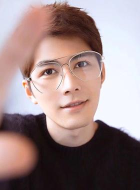 韩国版透明彩色个性明星同款眼镜