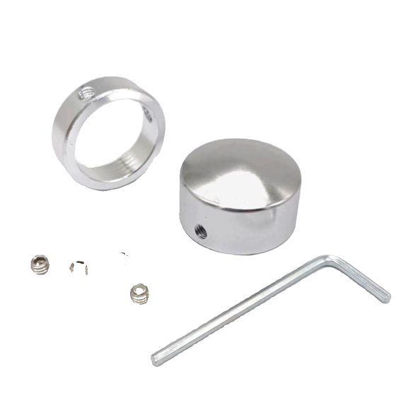 Handle decorative cover pipe clamp suitable for 25mm pipe aluminum alloy end cap fitness equipment strength equipment accessories
