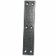 Flat padded anti-collision protective cover for squat barbell bar with holes