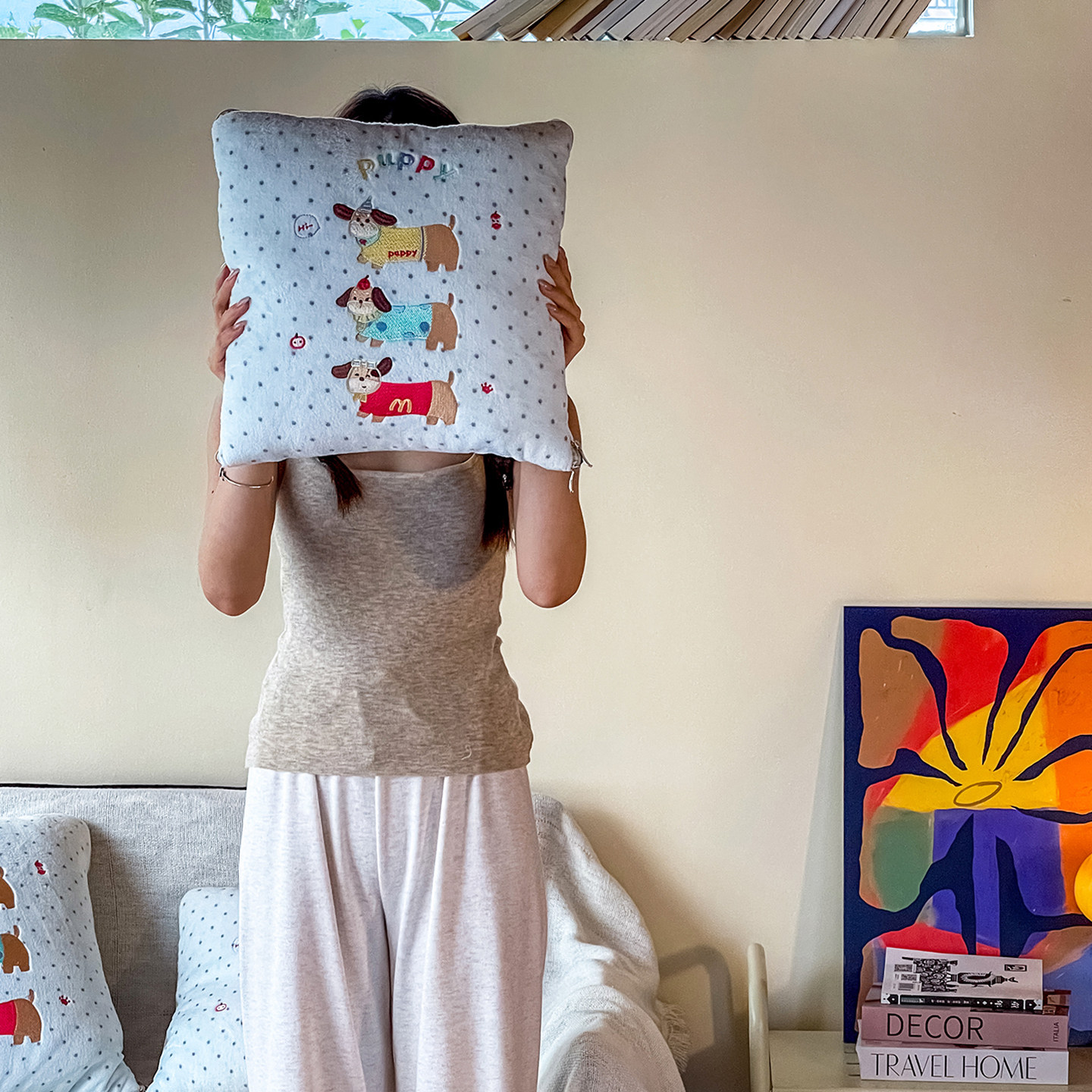 牛奶绒腊肠狗抱枕被子两用二合一车载靠垫办公室午休沙发二合一冬,淘宝优惠券,粉丝福利购,淘宝优惠卷