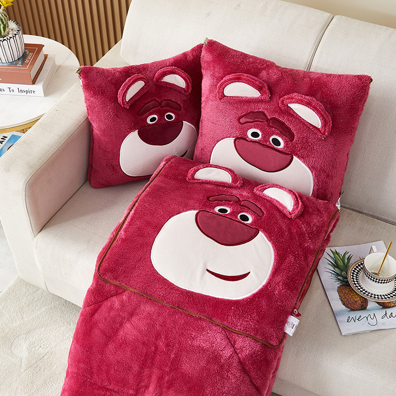 多功能加绒抱枕被子两用汽车办公室午睡枕头靠垫二合一冬季加厚重,淘宝优惠券,粉丝福利购,淘宝优惠卷