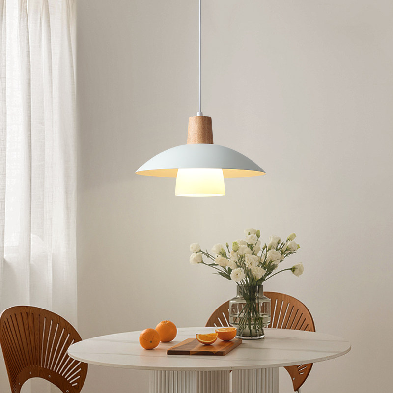 日式餐厅吊灯原木风飞碟餐桌灯北欧饭厅玄关吧台吊灯,淘宝优惠券,粉丝福利购,淘宝优惠卷