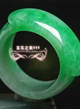 翡翠色戒指尾戒马鞍指环阳绿色冰种男女戒指扳指阳绿色简约款戒指