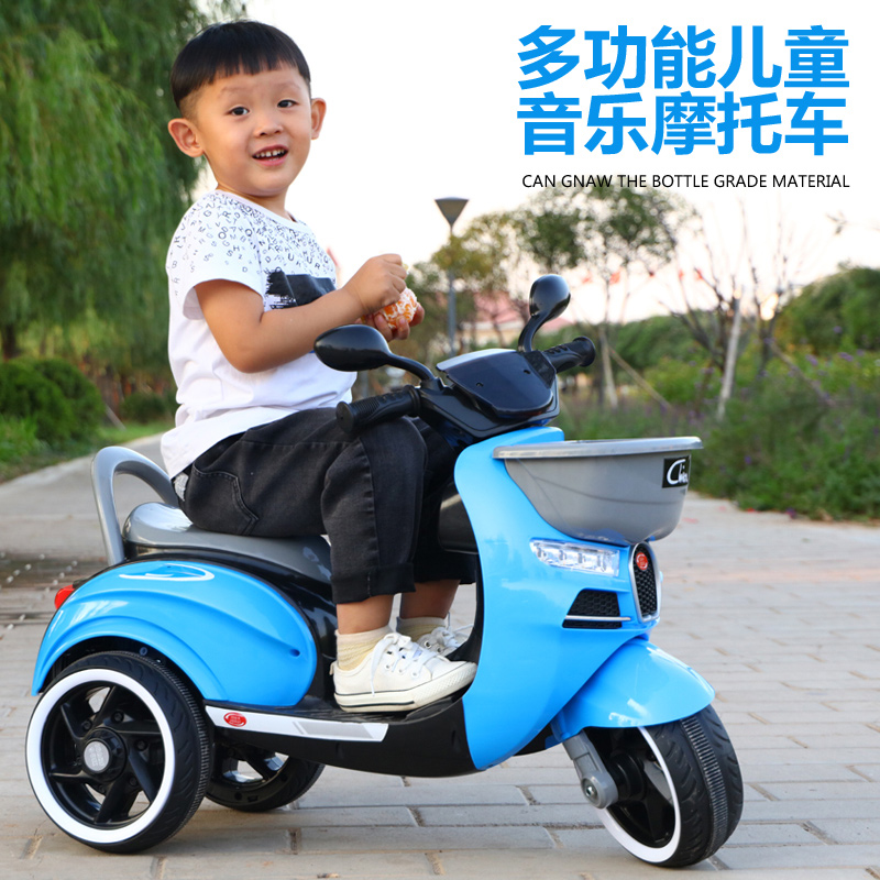 喜格格母婴旗舰店儿童电动摩托车三轮车小孩玩具男女宝宝电瓶双驱动童车大号可坐人1