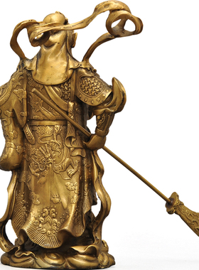 纯铜佛像关羽武财神工艺品