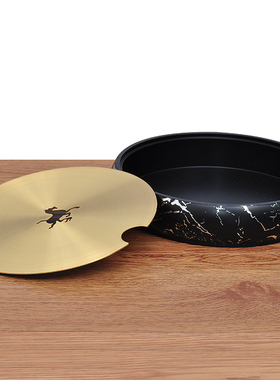 茶洗带盖禅意风摆件