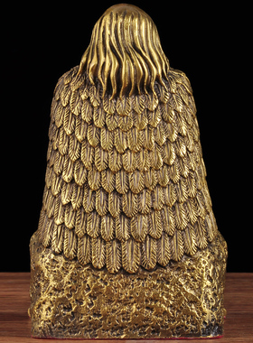 伏羲摆件文始祖全铜工艺品