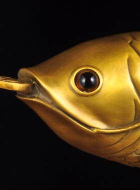 全铜招财金龙鱼摆件中式客厅