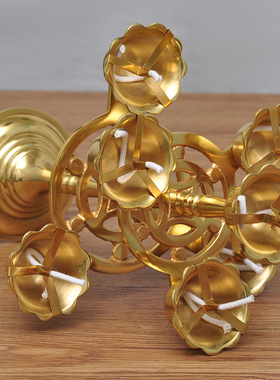 全铜七星灯酥油灯摆件供佛家用结婚七星灯寺庙佛前供灯供奉用品