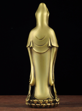 黄铜普陀观音像摆件寺庙