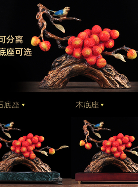 彩铜大吉大利摆件招财客厅