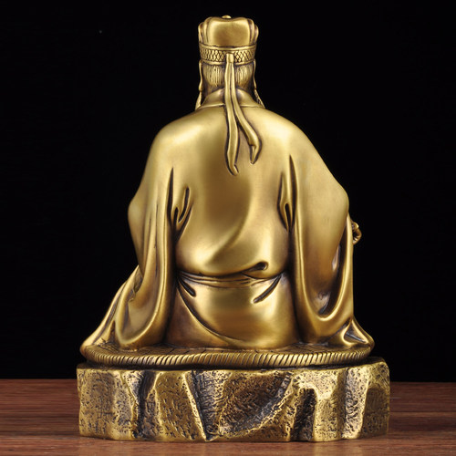 全铜黄大先赤松子像摆件黄初平养素净正真人家用佛堂道观供奉用品 - 图1