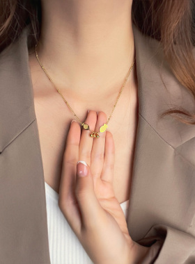 闺蜜寓意款项链女钛钢