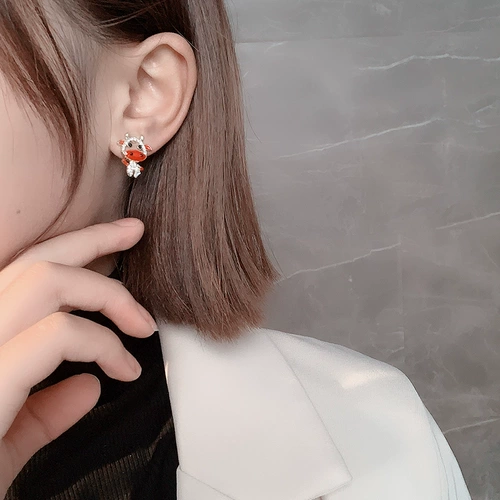 Оберег на день рождения, серьги, маленький аксессуар, 2021 года, простой и элегантный дизайн