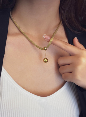 欧拉拉钛钢欧美轻奢项链