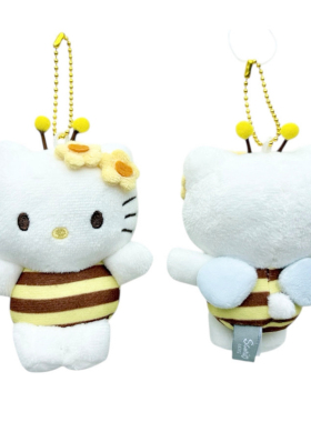 韩国正品三丽鸥sanrio kitty美乐蒂蜜蜂公仔玩具抱枕娃娃毛绒挂件
