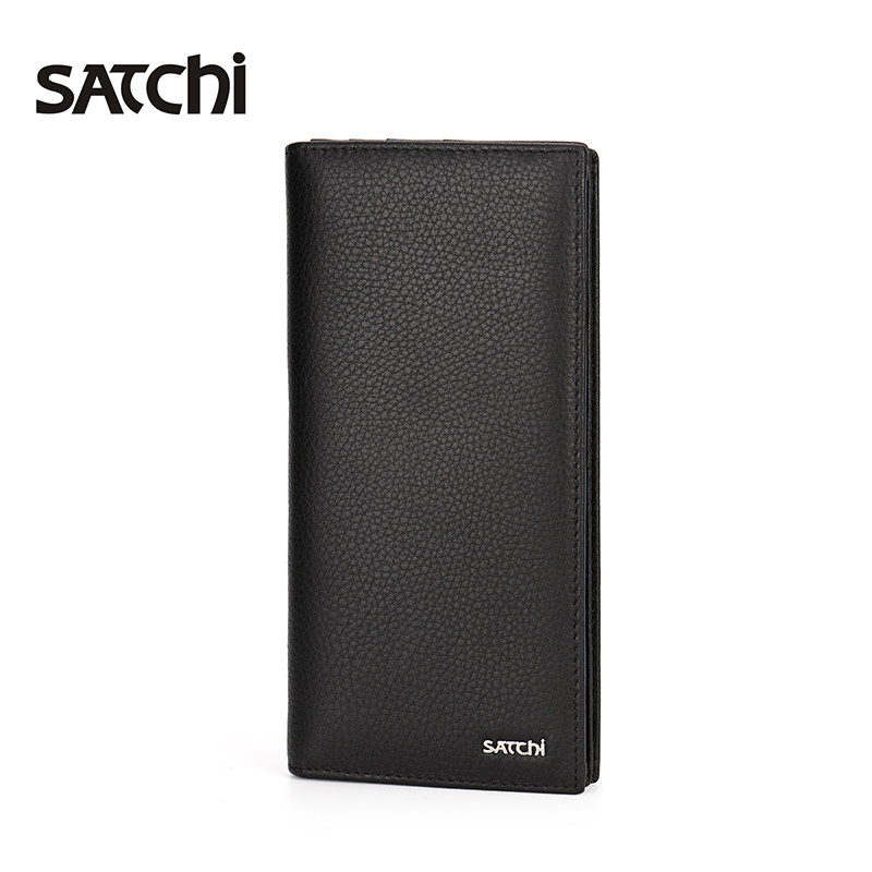 satchi /沙驰长款真皮多卡位钱包 satchi沙驰男士包袋