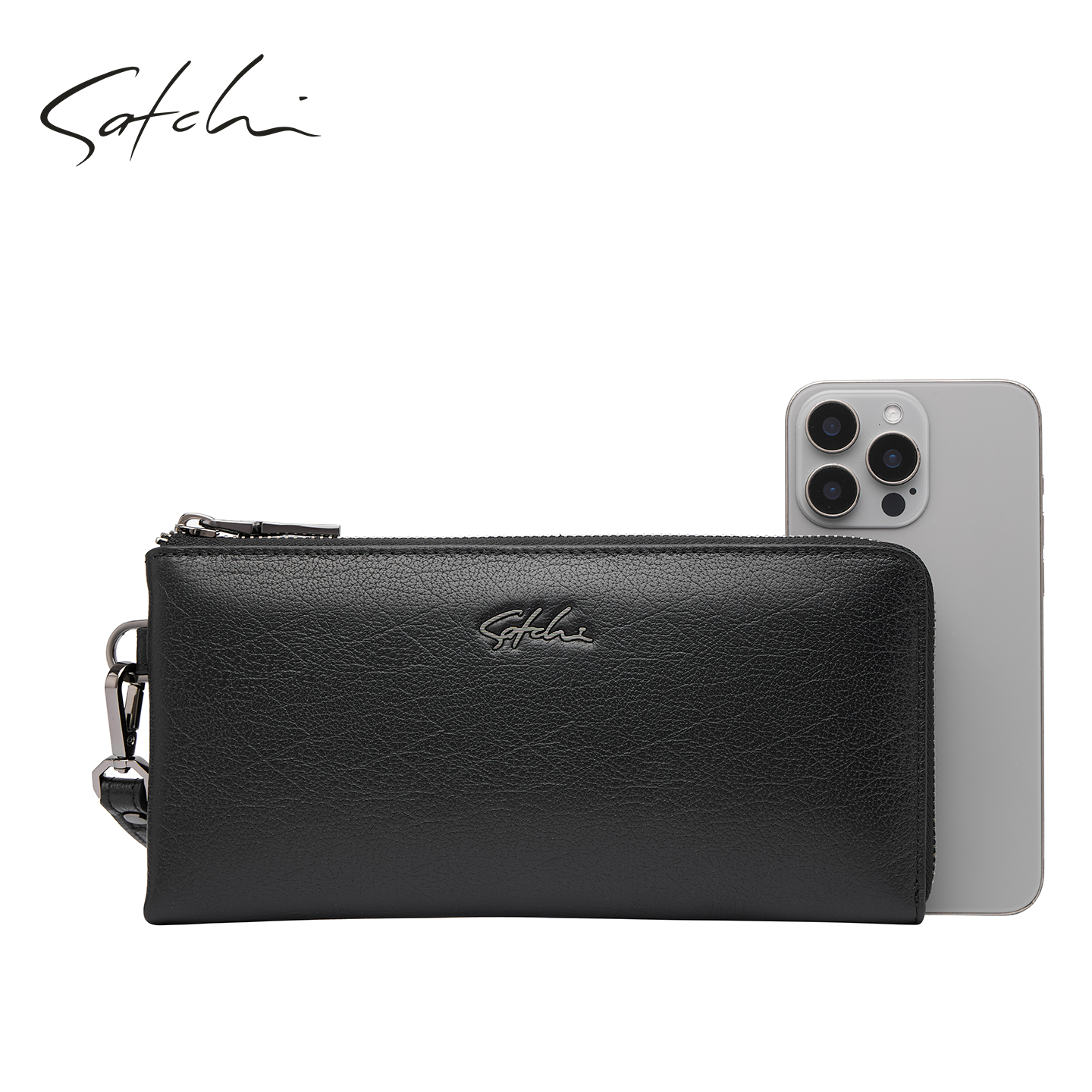 SATCHI/沙驰2025新款手包商务真皮手抓包男头层牛皮正品手拿包,淘宝优惠券,粉丝福利购,淘宝优惠卷