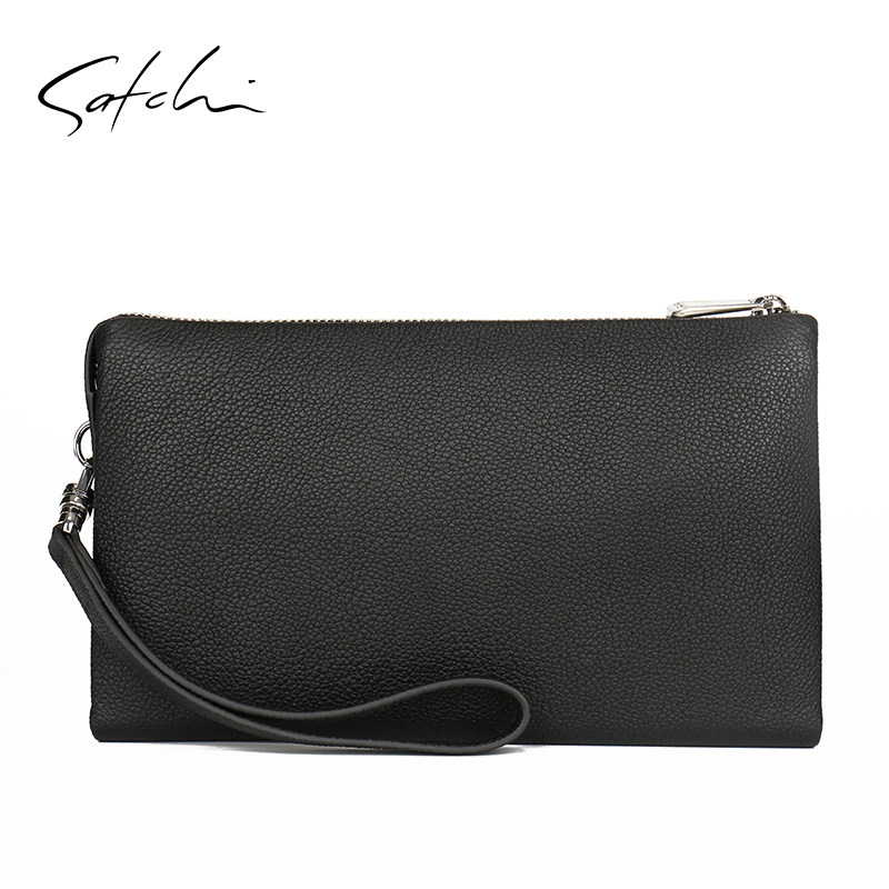 沙驰真皮商务时尚头层手抓包男男包 satchi沙驰男士包袋