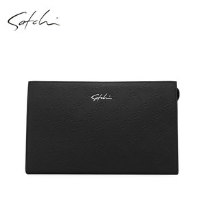 SATCHI/沙驰男包新款高质感真皮手拿包时尚头层牛皮信封包手包潮