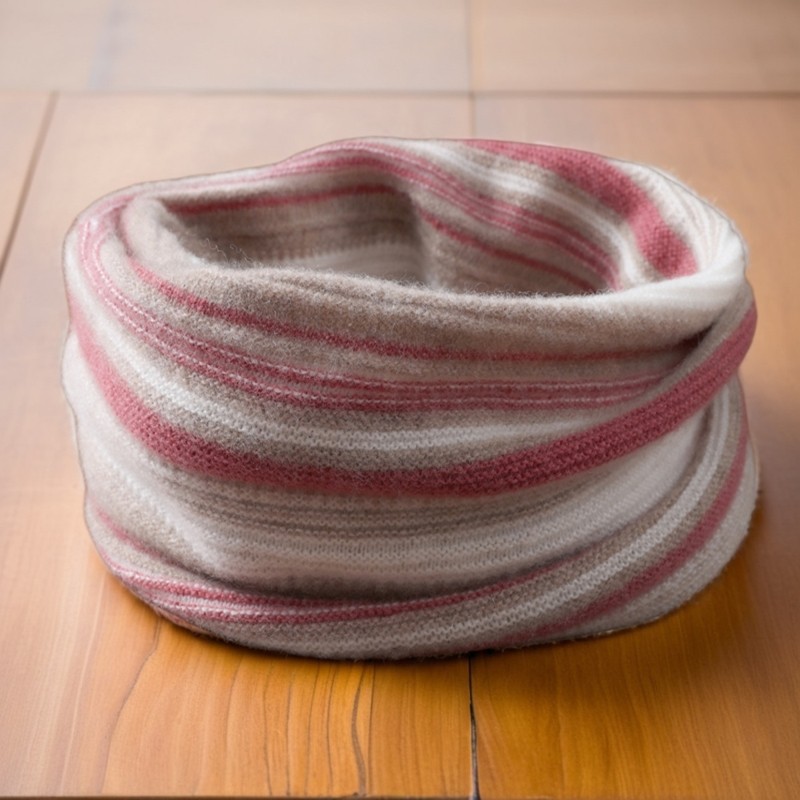 彩色纯羊毛秋冬条纹脖套渐变保暖围脖拼色护颈椎针织围巾男女百搭,淘宝优惠券,粉丝福利购,淘宝优惠卷