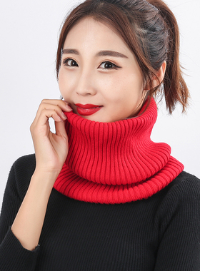 羊绒围脖男女套头加厚秋冬季