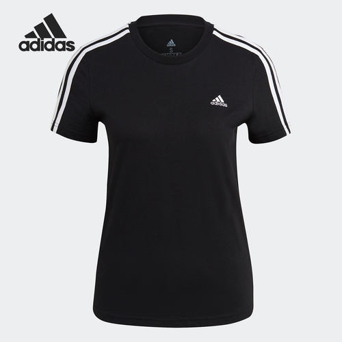 Adidas/阿迪达斯正品春季女子健身透气短袖休闲运动T恤GL0784 - 图3