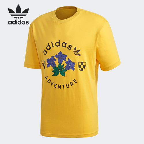 Adidas/阿迪达斯正品春季男子透气圆领时尚运动短袖T恤 GD5607 - 图0