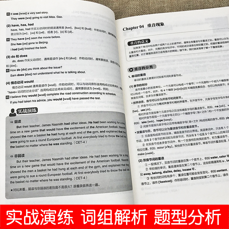 一学就会的英语听力技巧大全集英语音标发音教材英语书0基础学英语生活全景英语听力口语听说训练voa英语初级听力语音语调读音规则 - 图2