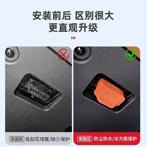 理想i6i8/L6L7L8L9专用OBD保护盖电脑诊断接口防尘罩改装饰品配件 - 图0