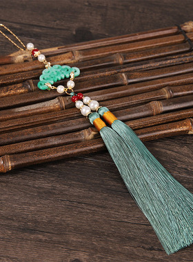 新中式宫绦古风腰间玉佩流苏腰坠