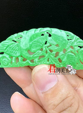 新款白鹭弯璜玉佩玉坠