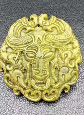 怀旧欣赏把玩明清工艺玉佩吊坠