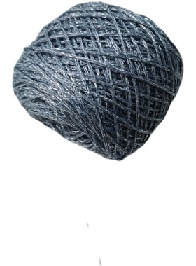 蓝色毛线香风编织围巾牛奶棉