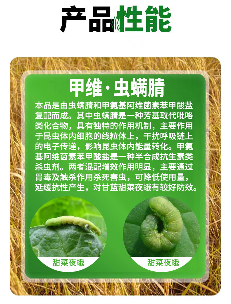 盈辉清必能 12%甲维虫螨腈虫螨晴甘蓝甜菜夜蛾杀虫剂农药正品 - 图2