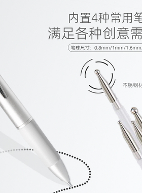 豌豆伊伊多功能四合一点珠笔
