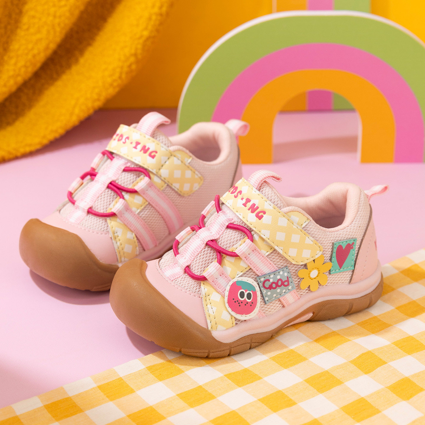 kidsing可迪星女宝宝运动鞋2026春季新款小童儿童软底幼儿园童鞋,淘宝优惠券,粉丝福利购,淘宝优惠卷