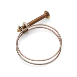 Двойной стальной проволочный хомут, хомут для шланга водяного насоса, прочный хомут для шланга, оцинкованный усиленный фиксатор, тяжелый хомут для труб