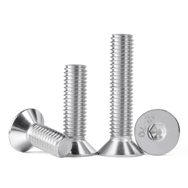 304 stainless steel countersunk hexagon screw M2-M16