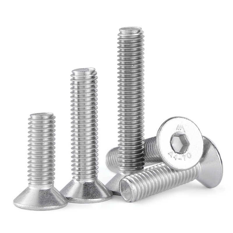 316不锈钢沉头内六角螺丝 平头内六角加长螺栓M3M4M5M6M8M10M12 - 图1