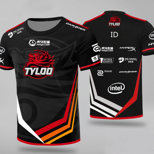 电竞服TYLOO天禄队服定制T恤印logo短袖篮球衣班服工服设计定制 - 图0