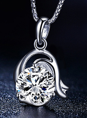 十二星座s925银饰品森系坠潮项链