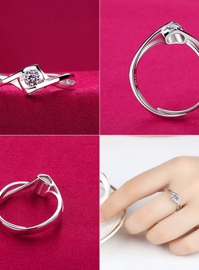 925纯银手饰学生森系女戒指环