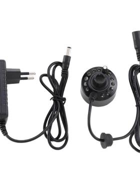 包邮跨境电商加湿器超声波12灯假山喷泉流水美规欧规英规澳规雾化