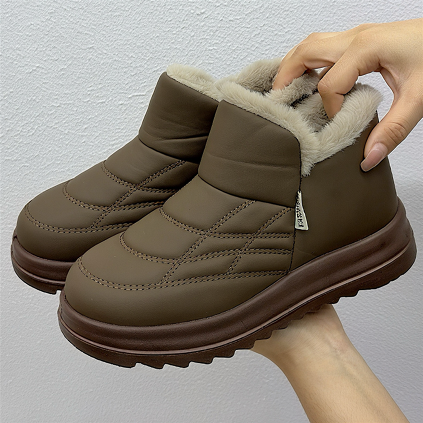 老北京新款女棉鞋百搭休闲防水低帮棉靴冬季厚底加绒加厚女棉鞋,淘宝优惠券,粉丝福利购,淘宝优惠卷