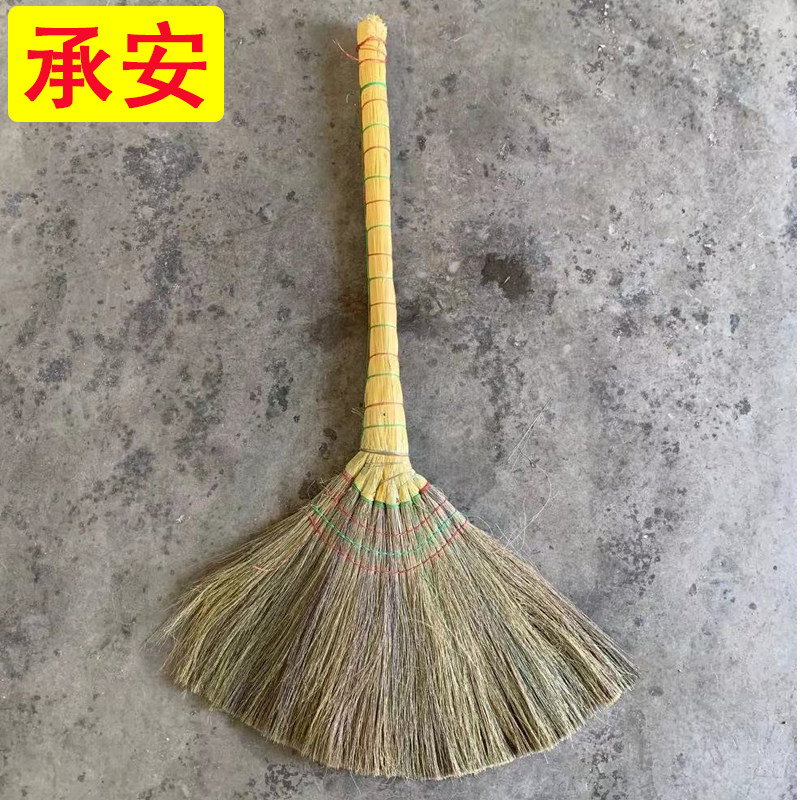 沂蒙山承安八钉芒草扫把一体式芒草笤帚家用扫地植物软毛_虎窝淘