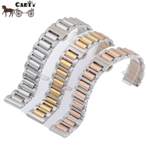 carty钢表带 代用浪琴表带 康铂 Conquest 男20 女14手表配件 - 图0