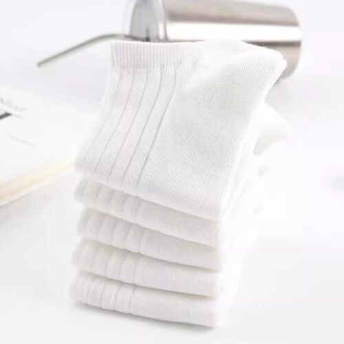 白色袜子女夏季短袜防臭ins低帮纯色薄款隐形袜短筒袜学院风白袜A - 图1