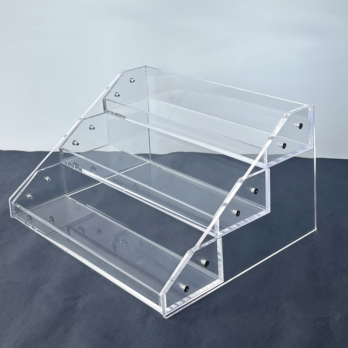 加厚亚克力阶梯收纳盒桌面置物架高承重烈酒洋酒展示架透明香水架,淘宝优惠券,粉丝福利购,淘宝优惠卷